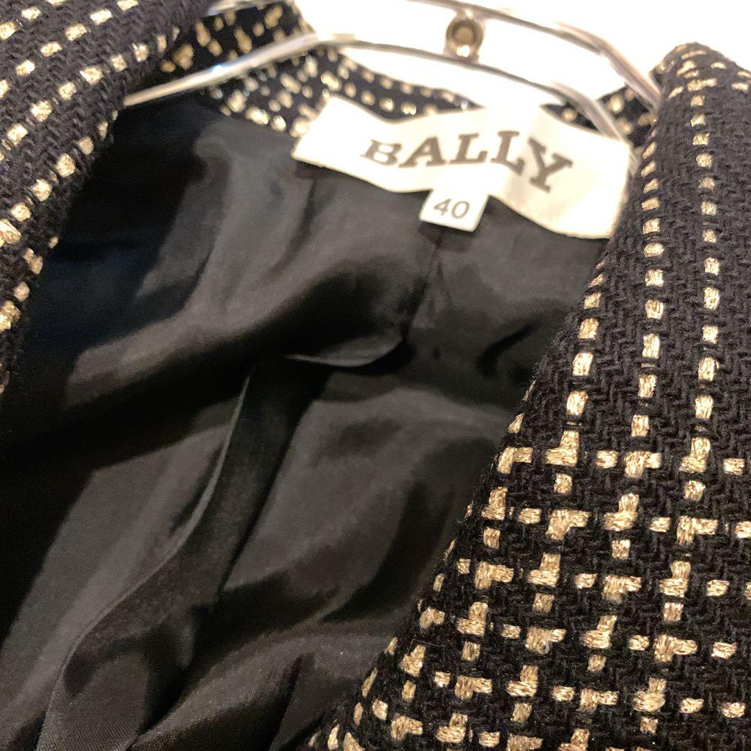 BALLY ヴィンテージジャケット　イタリー製　肩パッド入り　金ボタン　バブリー