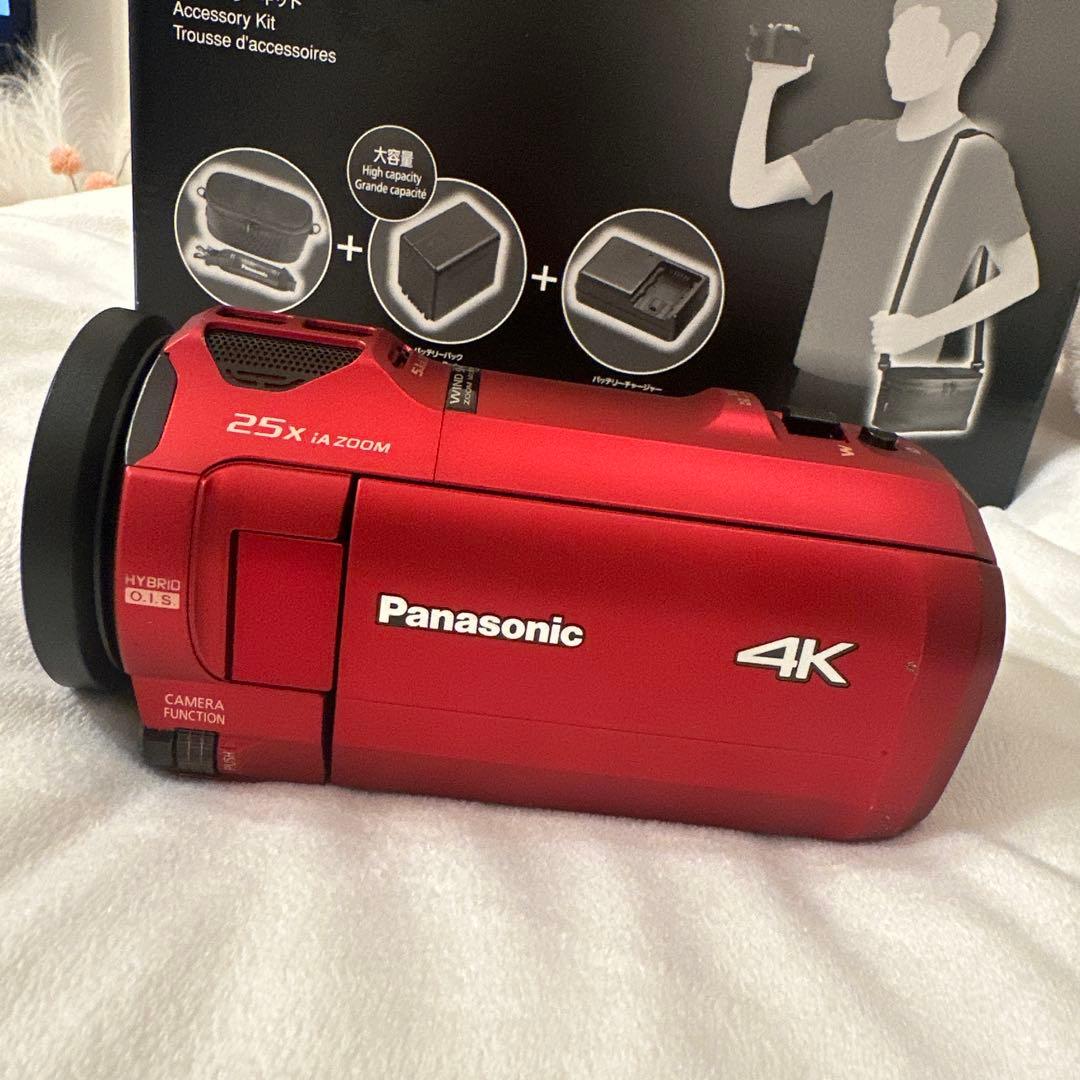 Panasonic HC-VX1M 4K ビデオカメラ アーバンレッド
