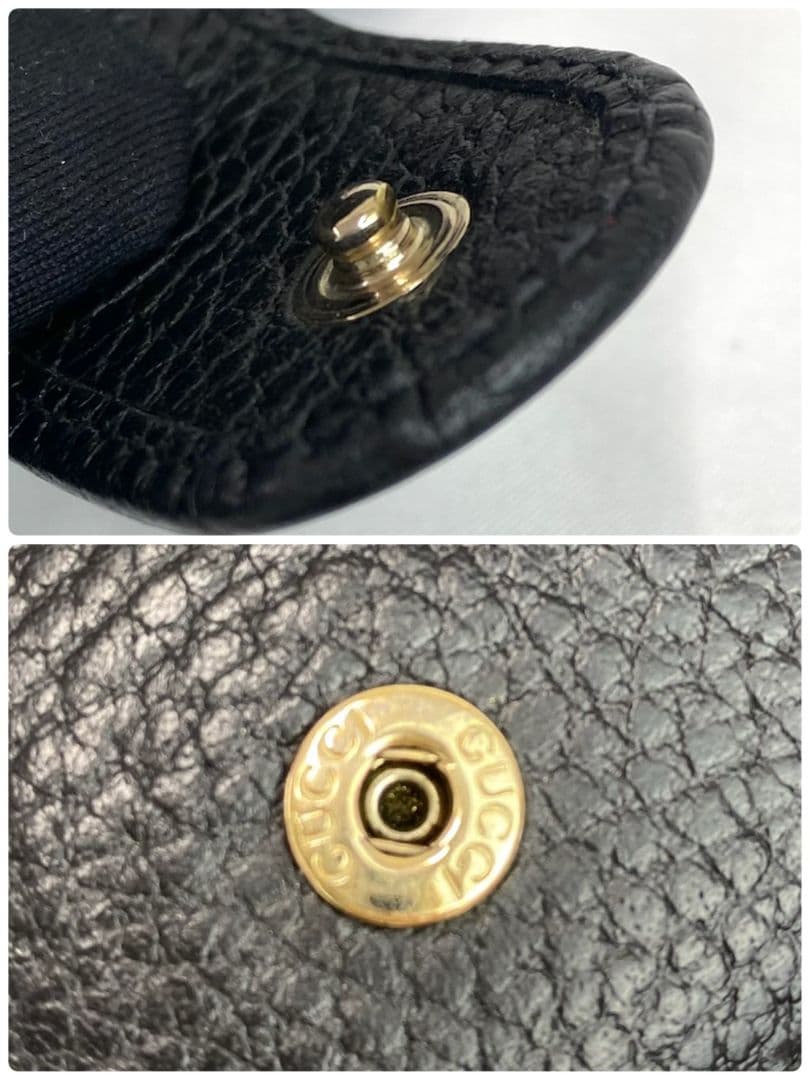 ✨️美品✨️GUCCI 二つ折り財布 ダブルホック インターロッキング