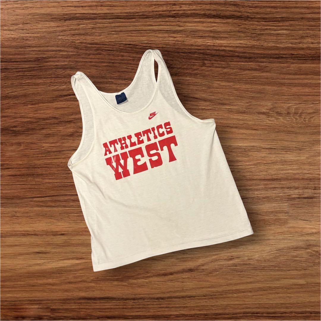 ビンテージ　ナイキ　ATHLETICS WEST タンクトップ　紺タグ　NIKE