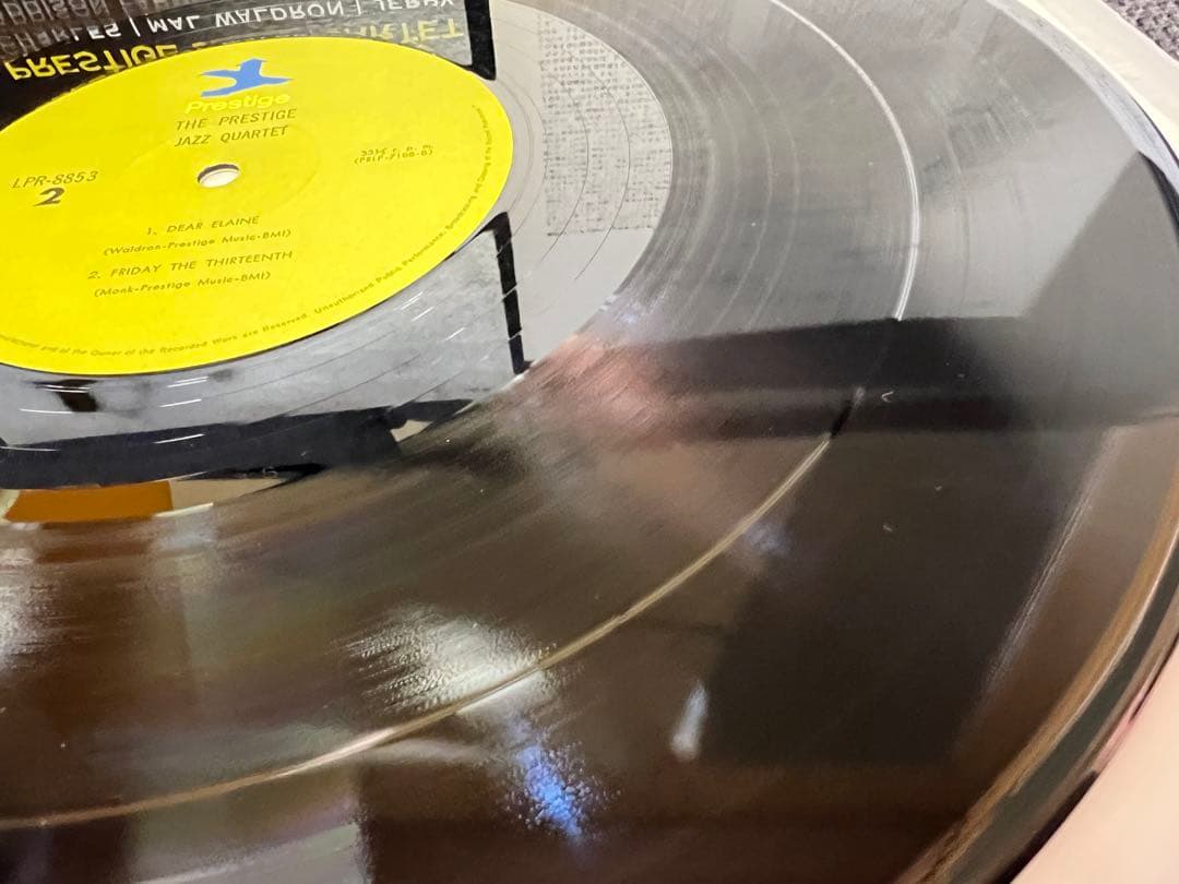 LP プレスティッジ・ジャズ・カルテット LPR-8853 JAZZレコード