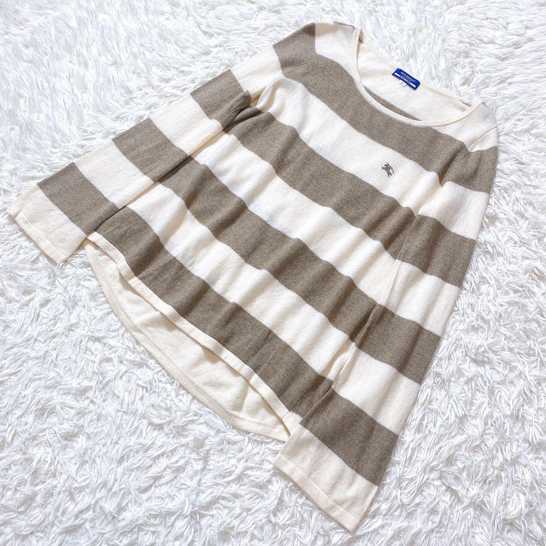 BURBERRY バーバリーブルーレーベル　ニット　セーター　カシミヤ混　長袖