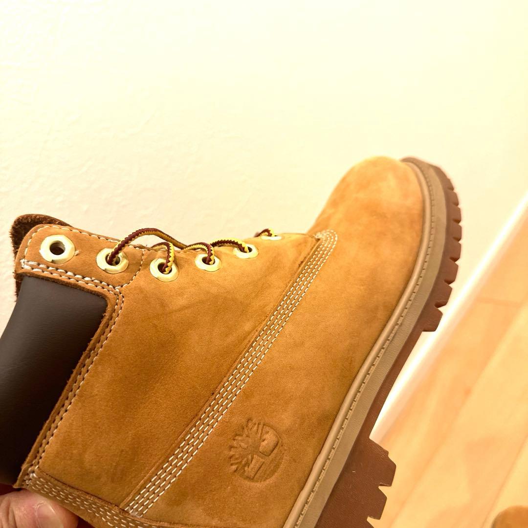 【超美品】Timberland ティンバーランド 本革イエローブーツ 23cm