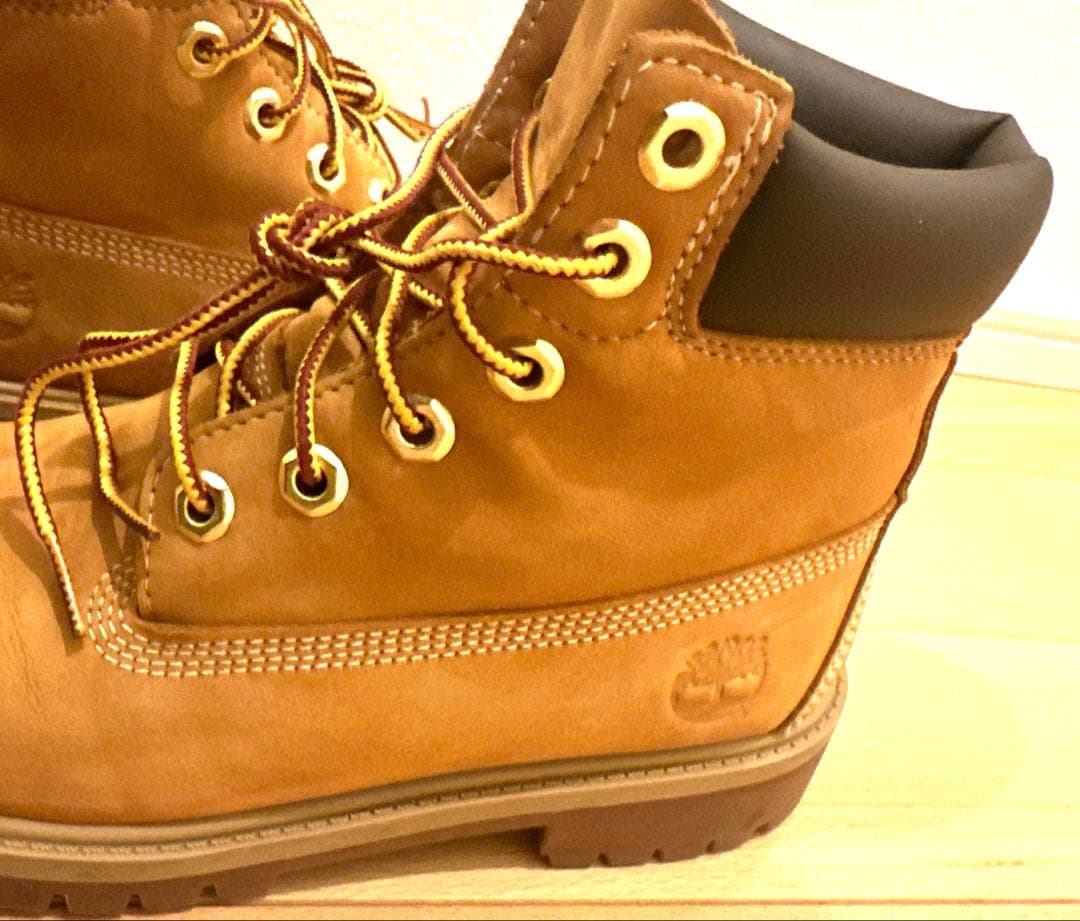 【超美品】Timberland ティンバーランド 本革イエローブーツ 23cm