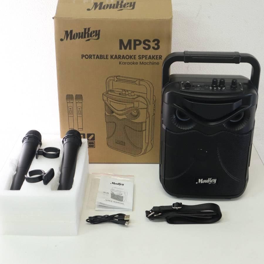 新品 MouKey MPS3 無線 ポータブルスピーカー マイク2本 イベント
