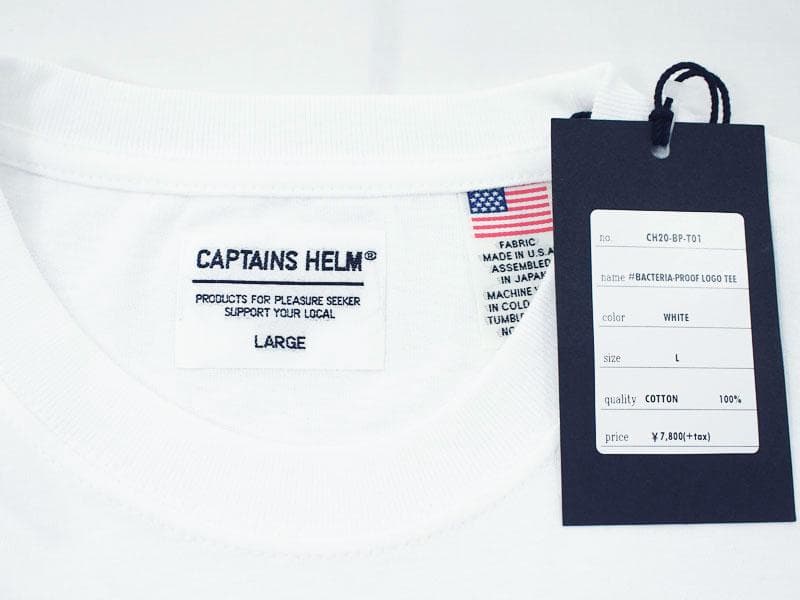 新品 CAPTAINS HELM BACTERIA PROOF TEE Tシャツ
