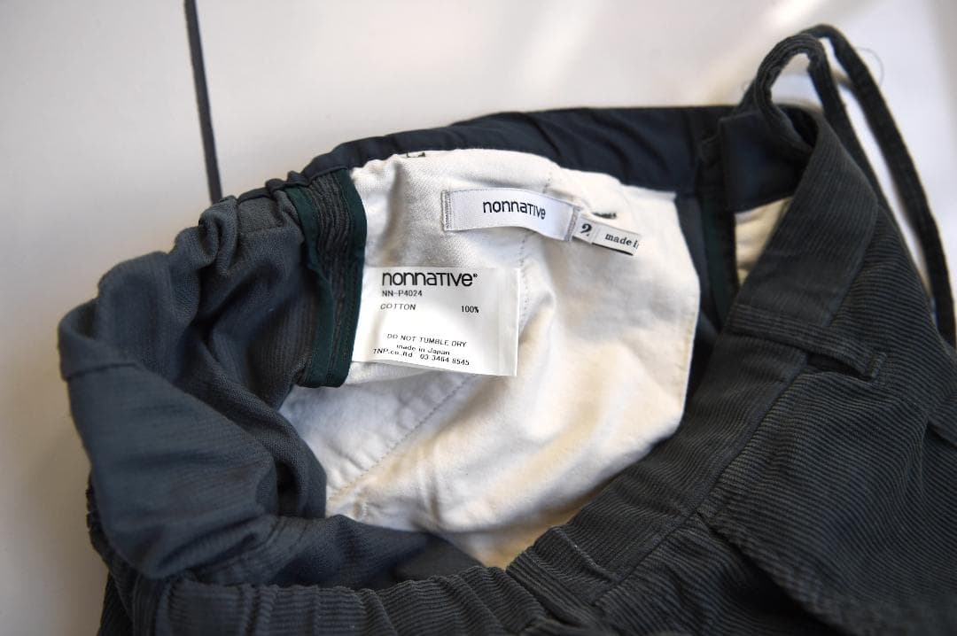 パンツ nonnative DWELLER EASY PANTS COTTON CORD