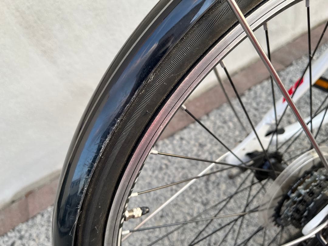 ★ドライドR★人気！24インチ　子供用　自転車　変速　ホワイト　引き取り限定