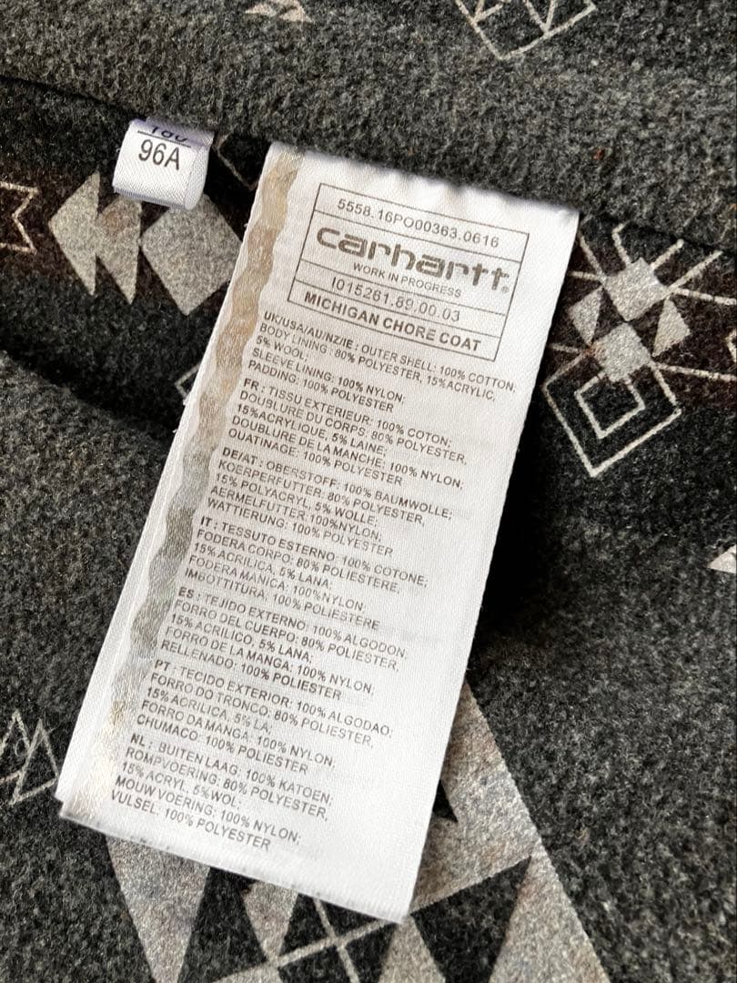 Carhartt ミシガンチョアコート L size