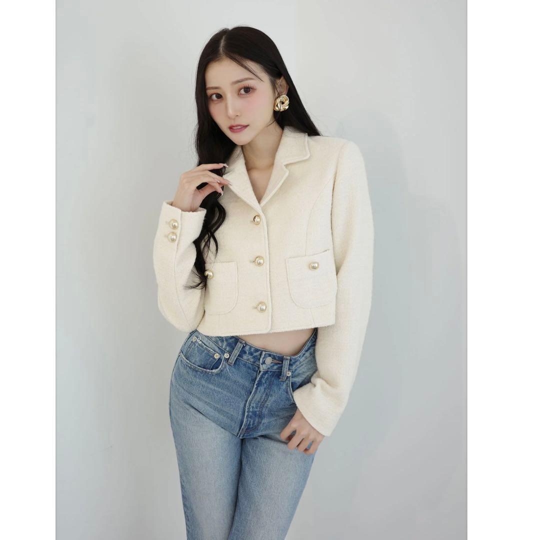 新品 EIMY ISTOIRE クラシックツイードジャケット