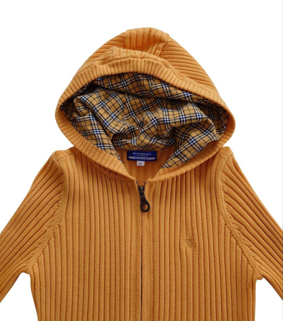 ★美品★ BURBERRY BLUE LABEL フードニット カーディガン M