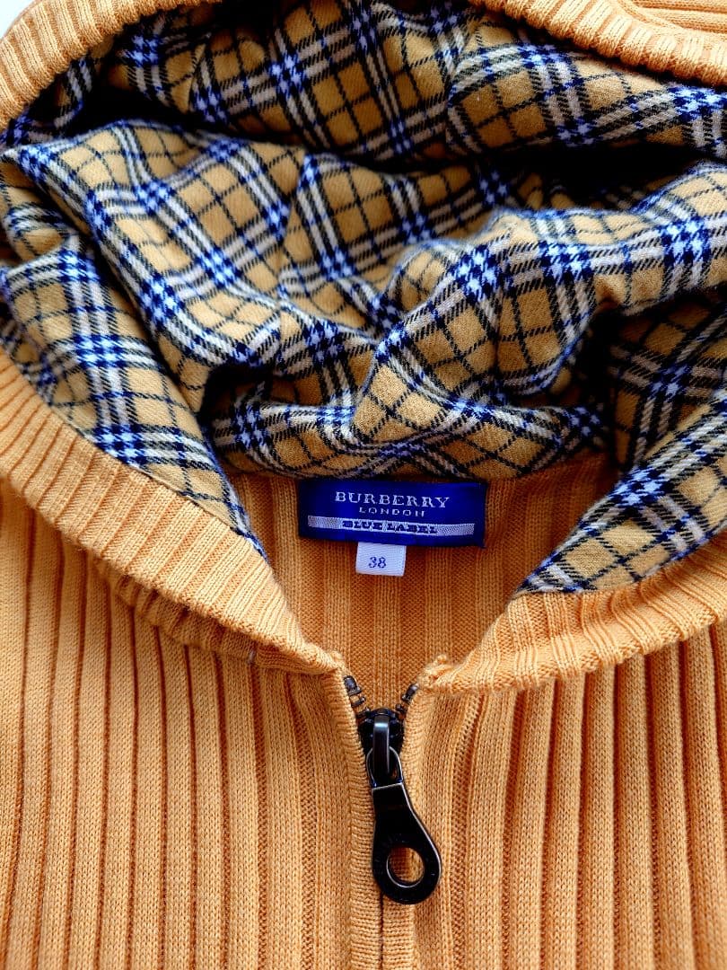 ★美品★ BURBERRY BLUE LABEL フードニット カーディガン M