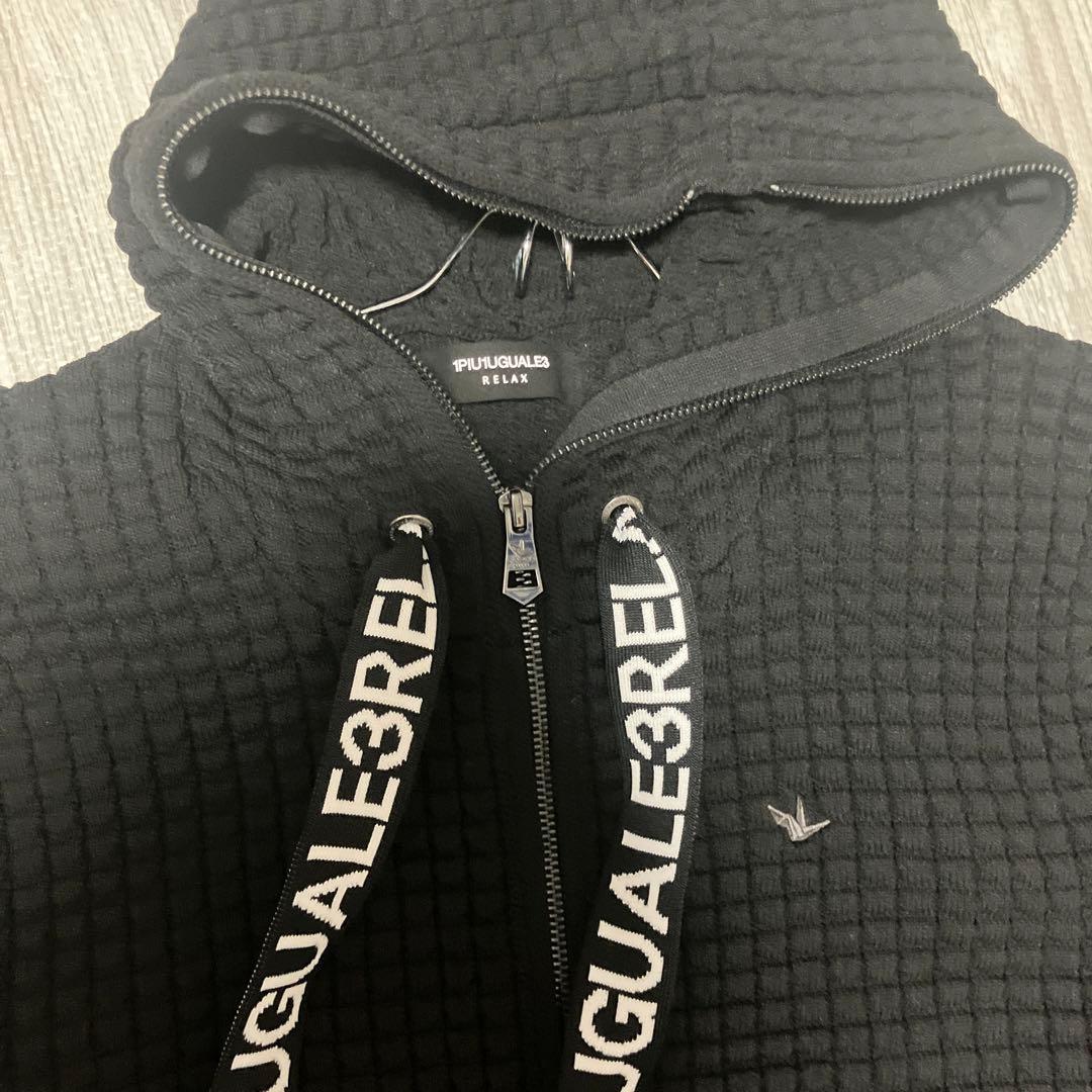 POLY WAFFLE HOODIE / スピンドルロゴ ワッフルパーカー