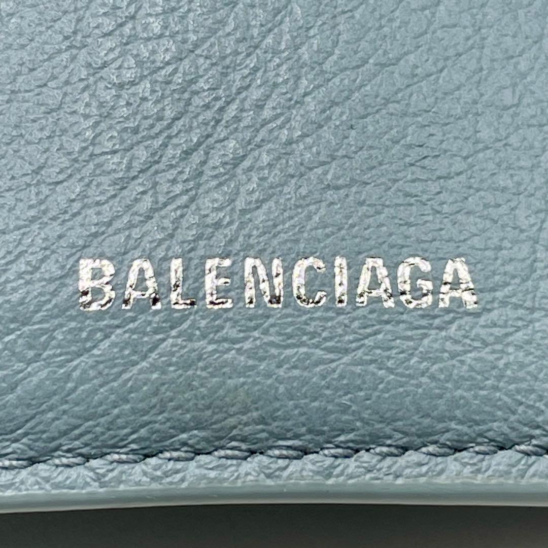 ✨極美品✨BALENCIAGA ペーパーミニウォレット 三つ折財布 カーフレザー