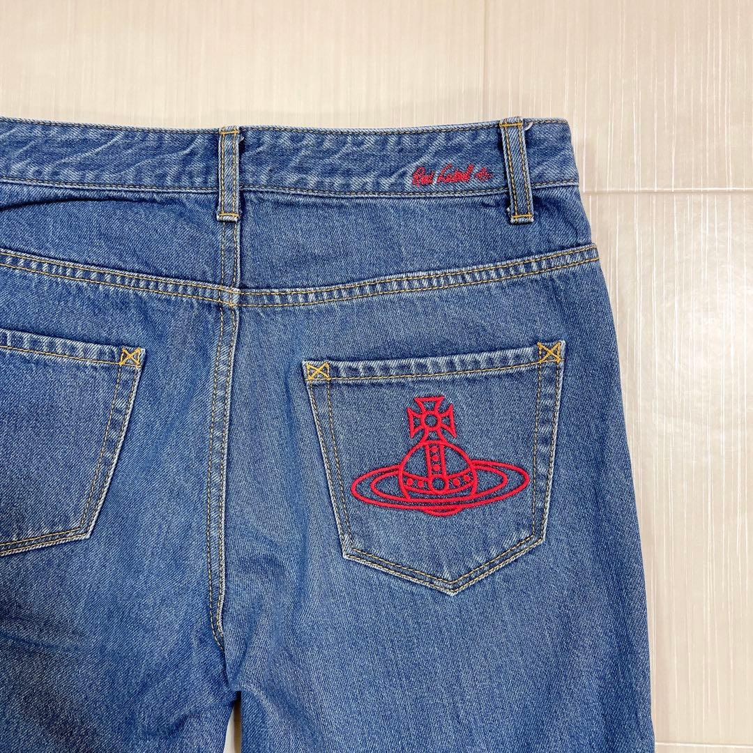 みのりこさま専用 Vivienne Westwood デニムパンツ オーブ刺繍