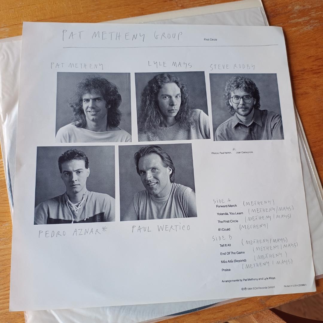 First Circle(ECMカタログ有）/Pat Metheny Group