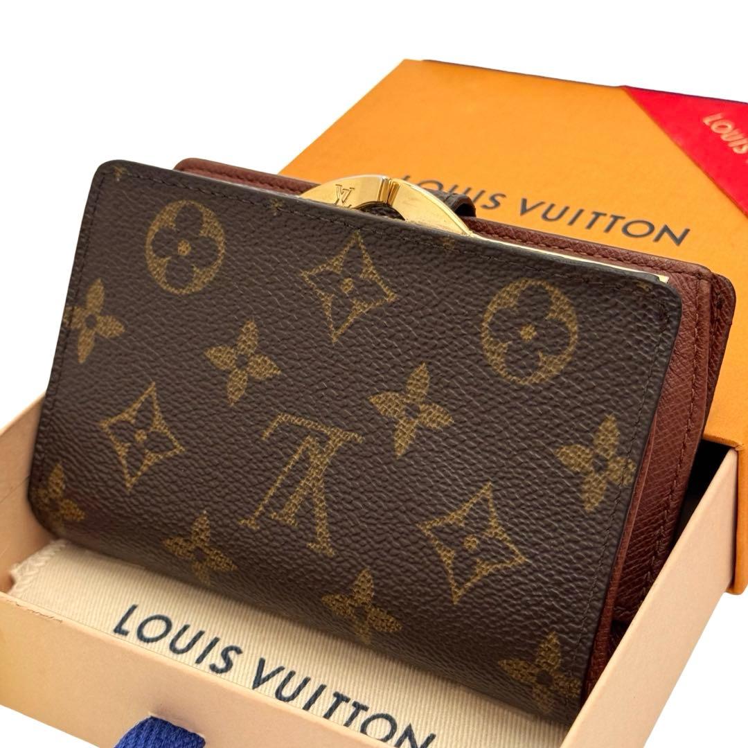 【美品】ルイヴィトン　モノグラム　ヴィエノワ　折り財布　wallet　財布