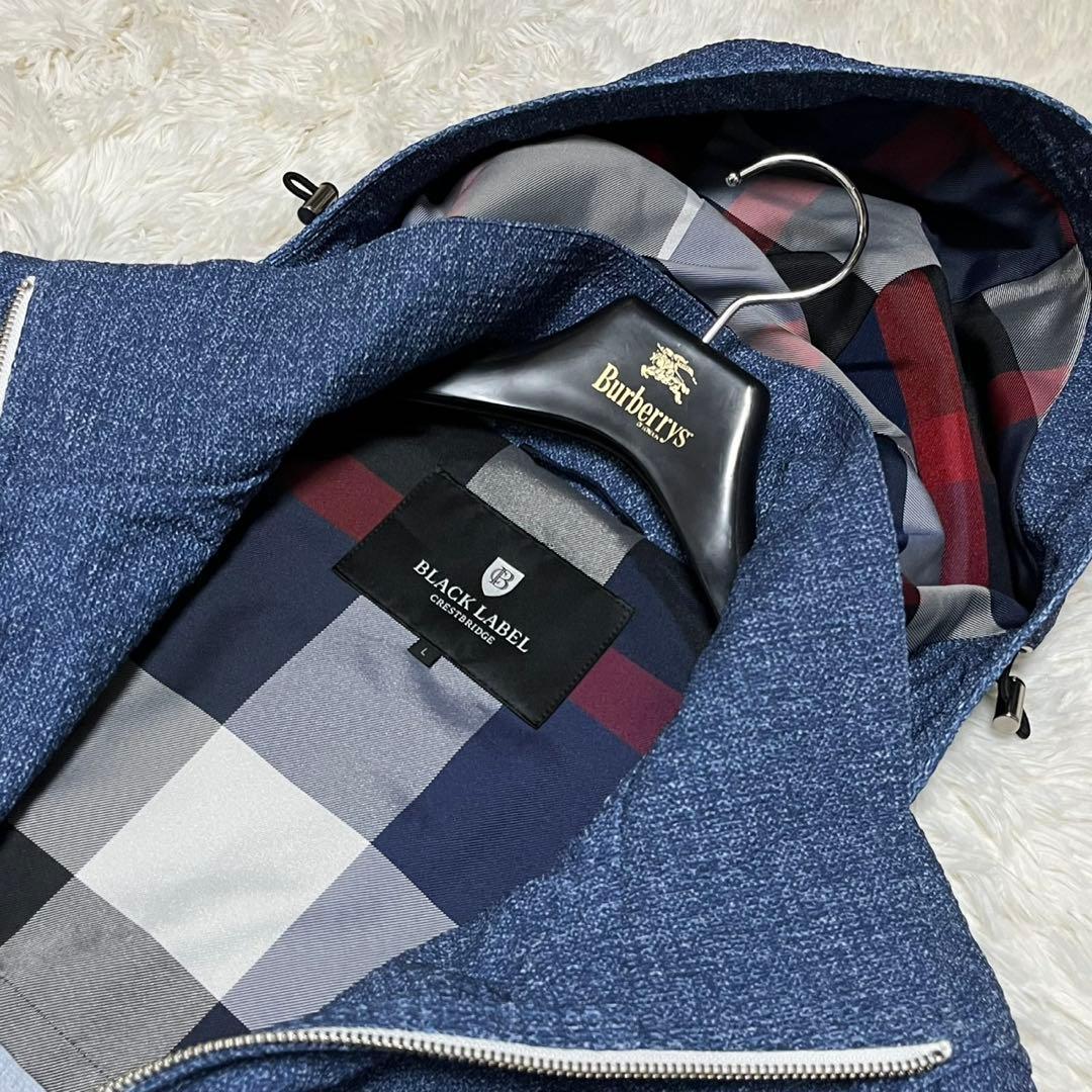 極美品 BLACK LABEL CRESTBRIDGE CBチェック パーカー