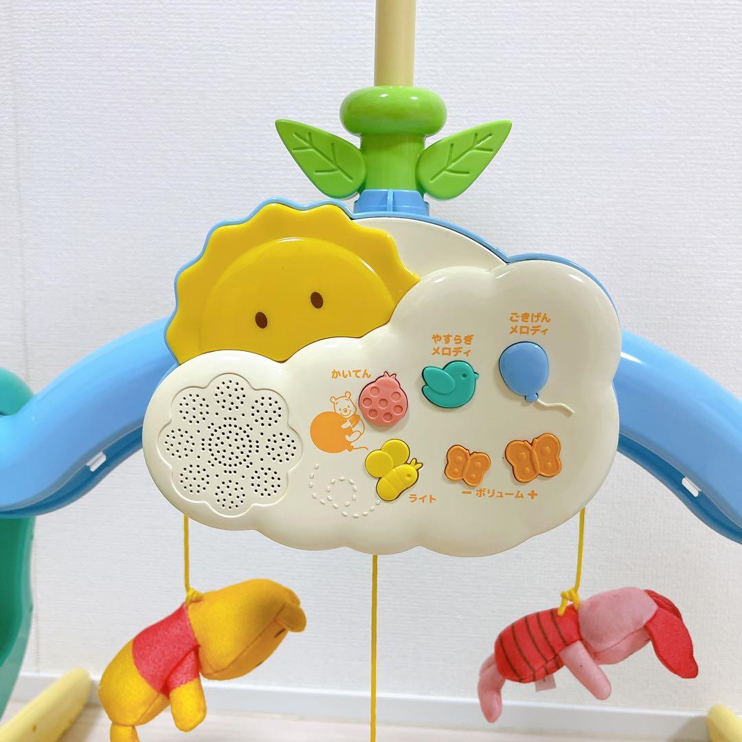 【美品】プーメリー　選べる回転ジムにへんしんメリー　タカラトミー　くまのプーさん