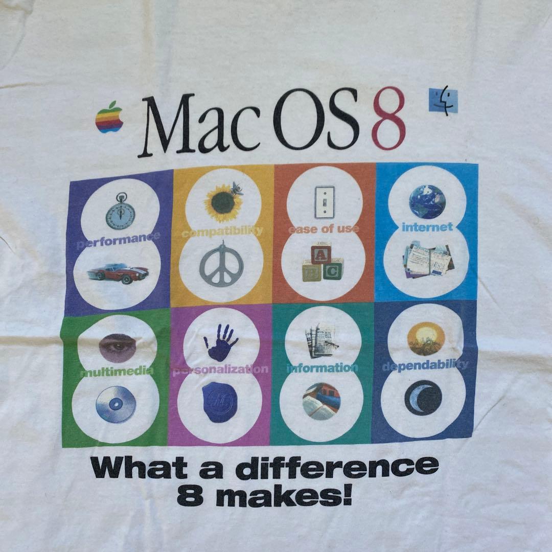 Apple Mac OS 8 Tシャツ ビンテージ 企業物