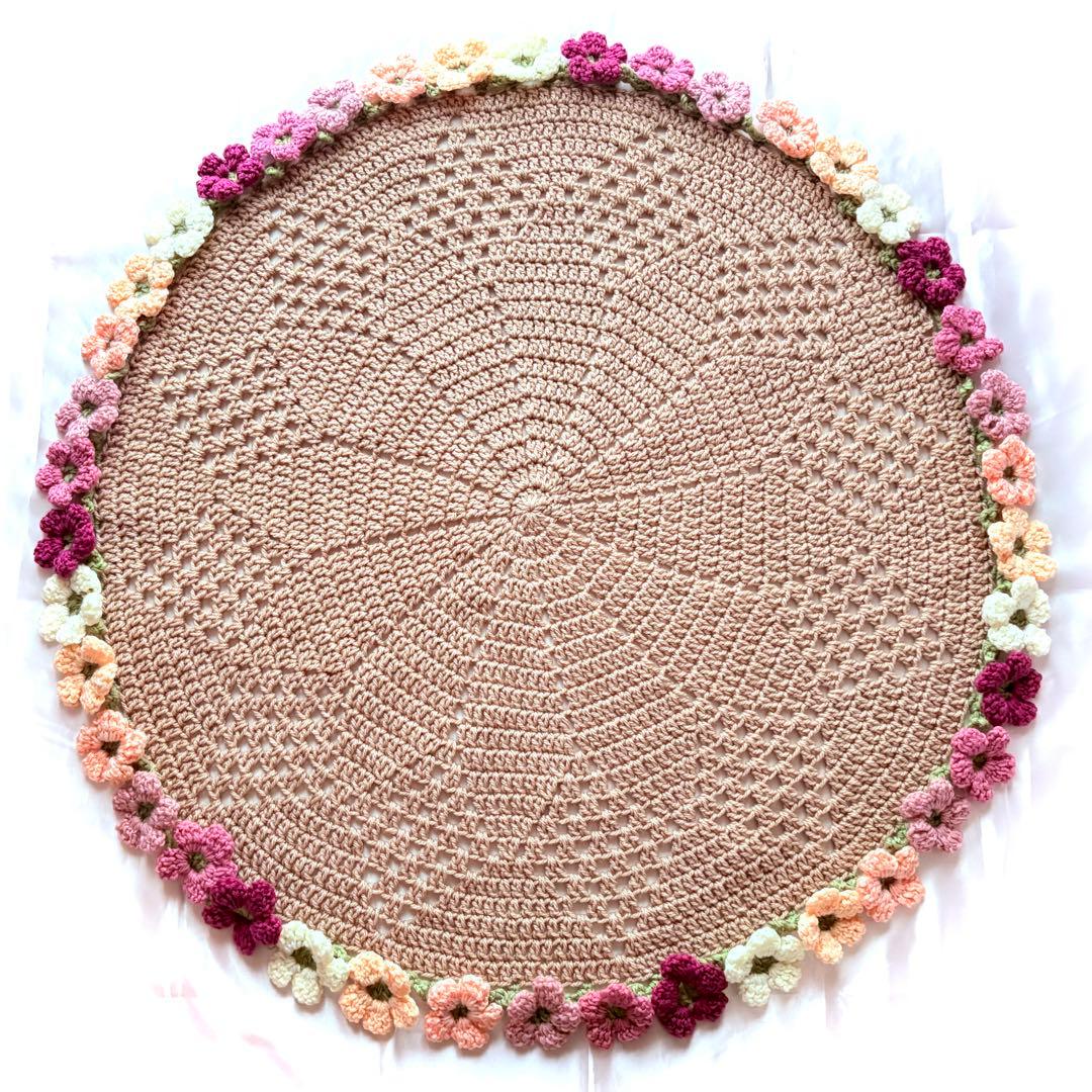 【週末限定値引】花束ブランケット ꕤ︎︎ 6色のお花 【87cm】