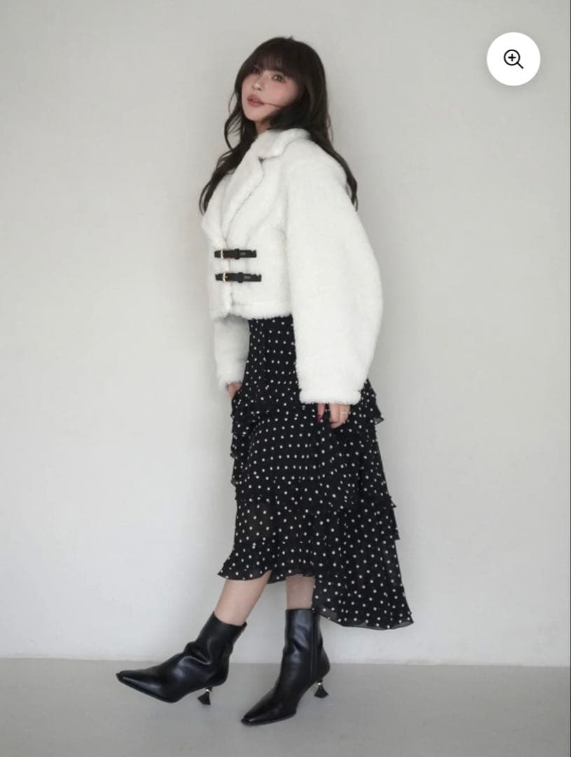 EIMY ISTOIRE ドットロングスカート　36サイズ