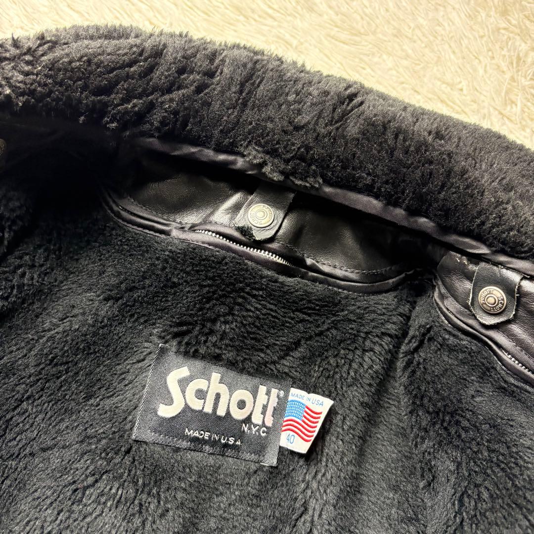 美品■schott フライトジャケット　G-1 184SM 本革　USA製　40