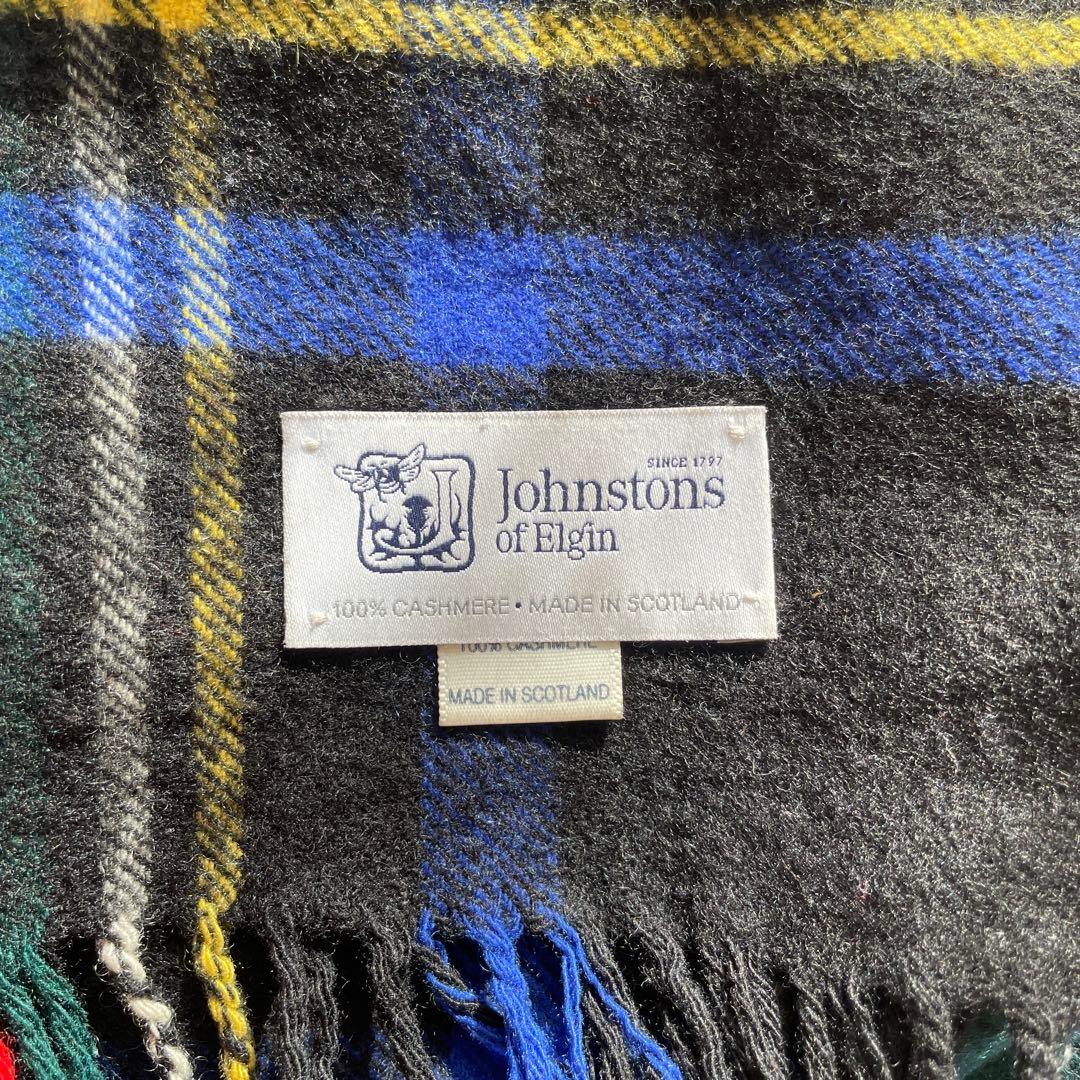 【難あり】Johnstons of Elgin ♦︎カシミヤ 大判ストール