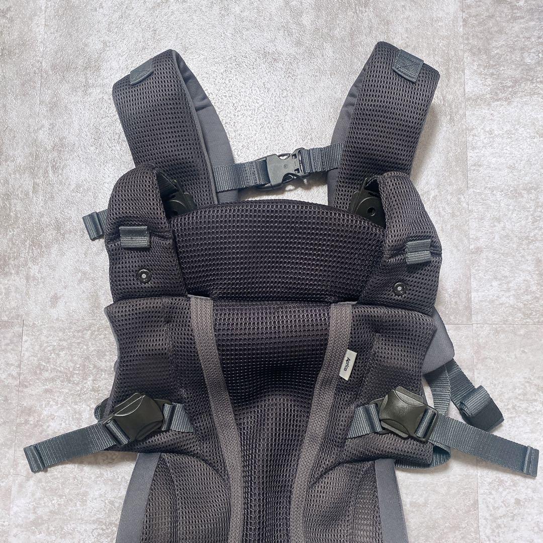 【付属品完備】Aprica アップリカ ラクリス ダークグレー 抱っこ紐