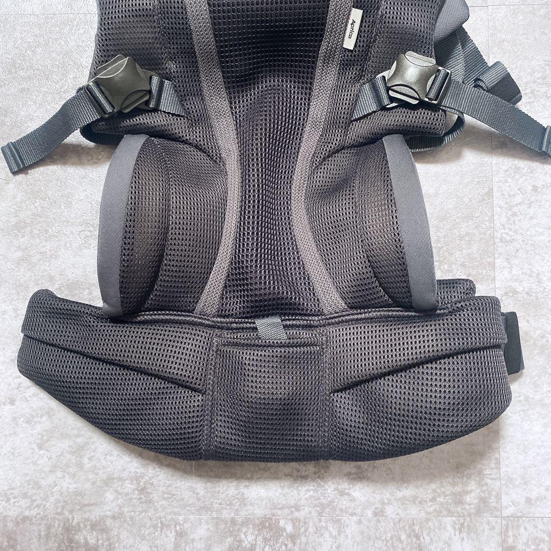 【付属品完備】Aprica アップリカ ラクリス ダークグレー 抱っこ紐