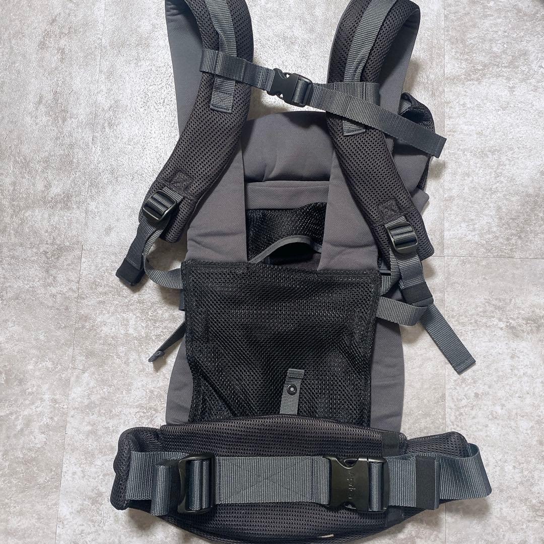 【付属品完備】Aprica アップリカ ラクリス ダークグレー 抱っこ紐