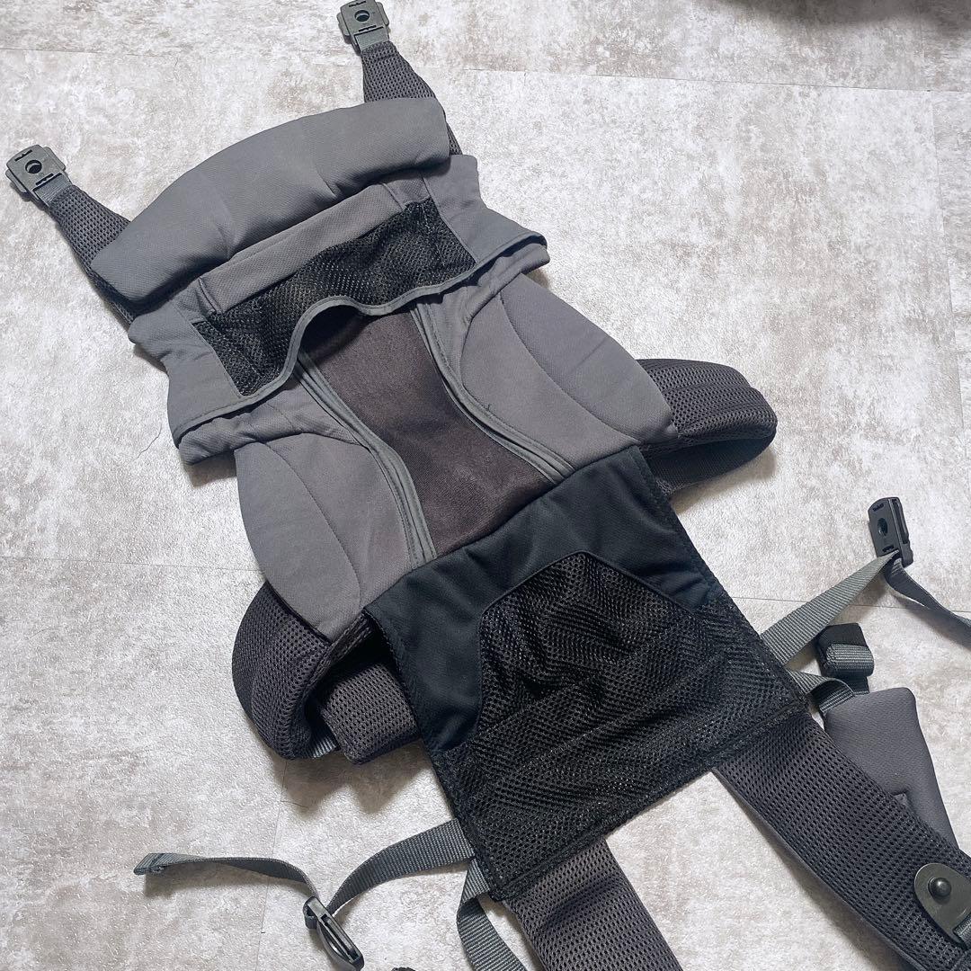 【付属品完備】Aprica アップリカ ラクリス ダークグレー 抱っこ紐