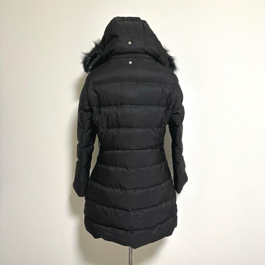 【ZARA】中綿ジャケット【M】ブラック フード取外し可　襟ムートン 高級感