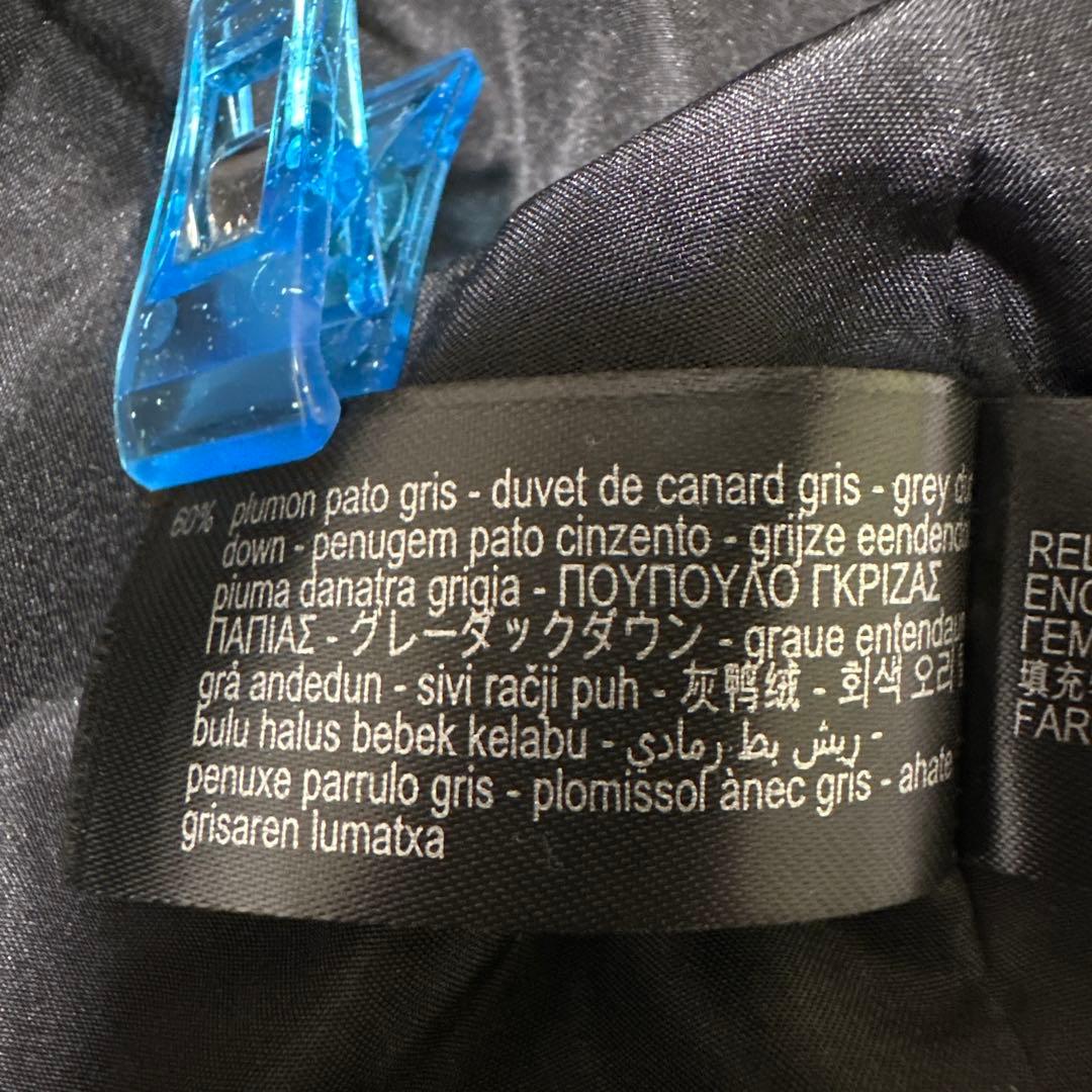 【ZARA】中綿ジャケット【M】ブラック フード取外し可　襟ムートン 高級感