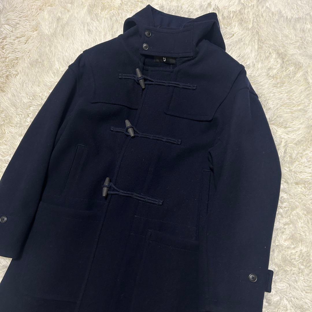 Ｌサイズ　ユニクロ +J ウール ダッフルコート ネイビー UNIQLO
