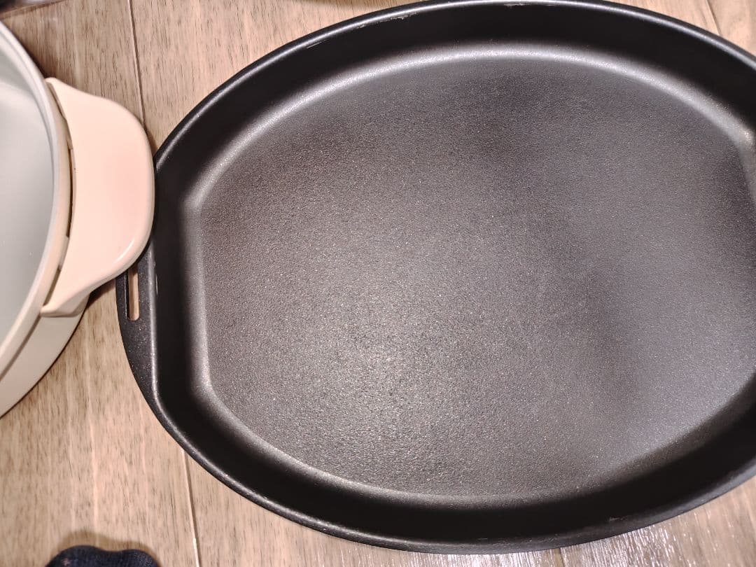 【極美品】BRUNOブルーノ　オーバルホットプレートグレージュ　BOE053