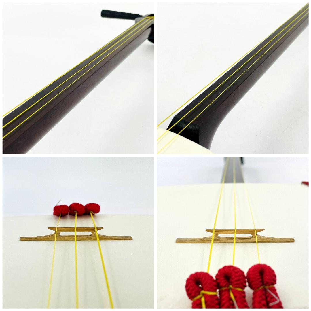 【ももの母】三味線 日本製 伝統工芸品 付属品多数【整備品】R8YE325