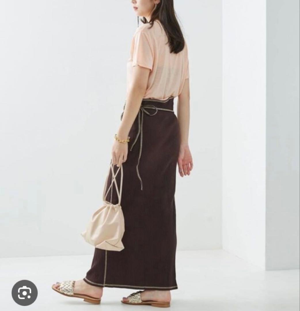 Baserange ベースレンジ PRE BRIG SKIRT ブラウン