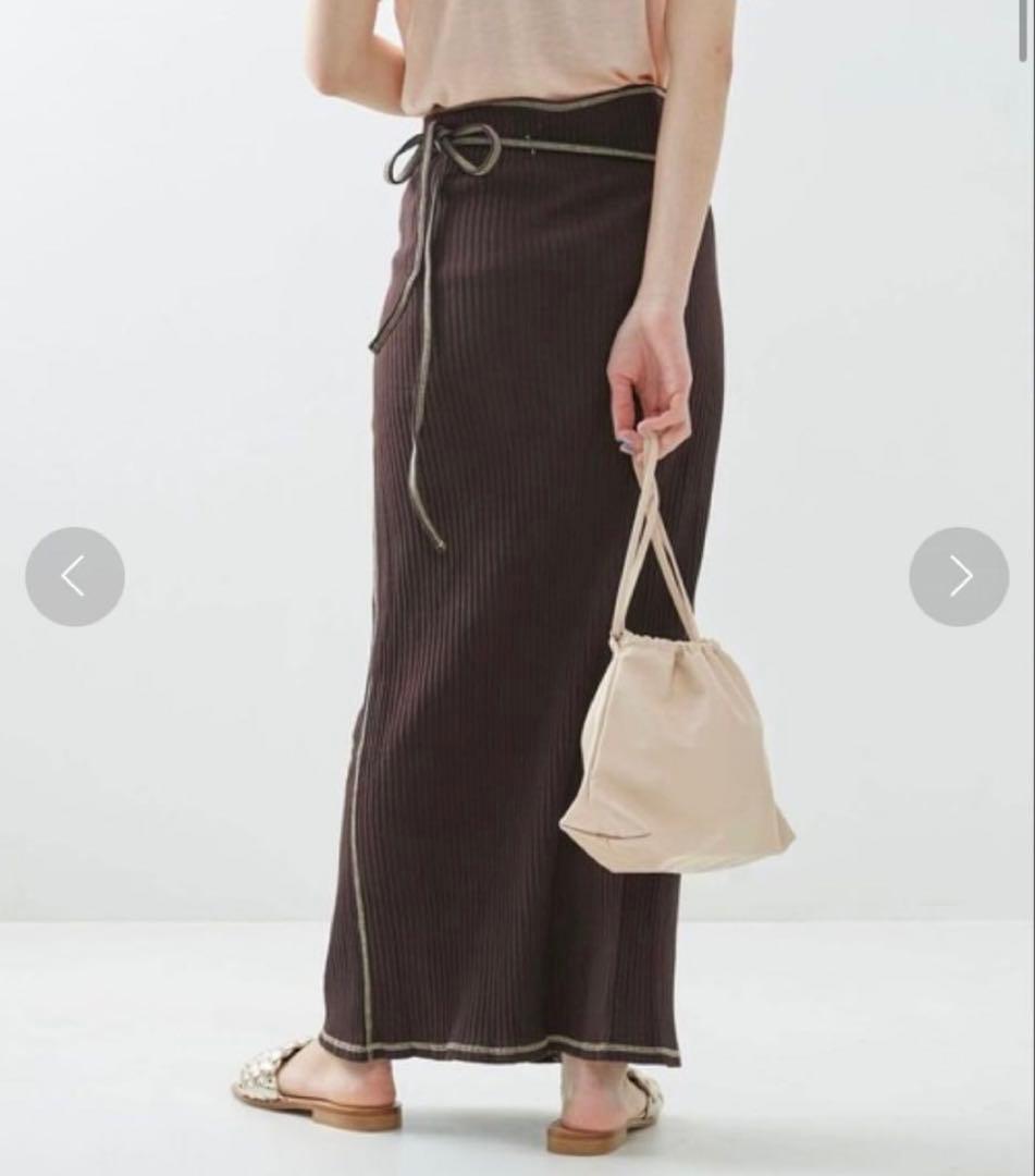 Baserange ベースレンジ PRE BRIG SKIRT ブラウン