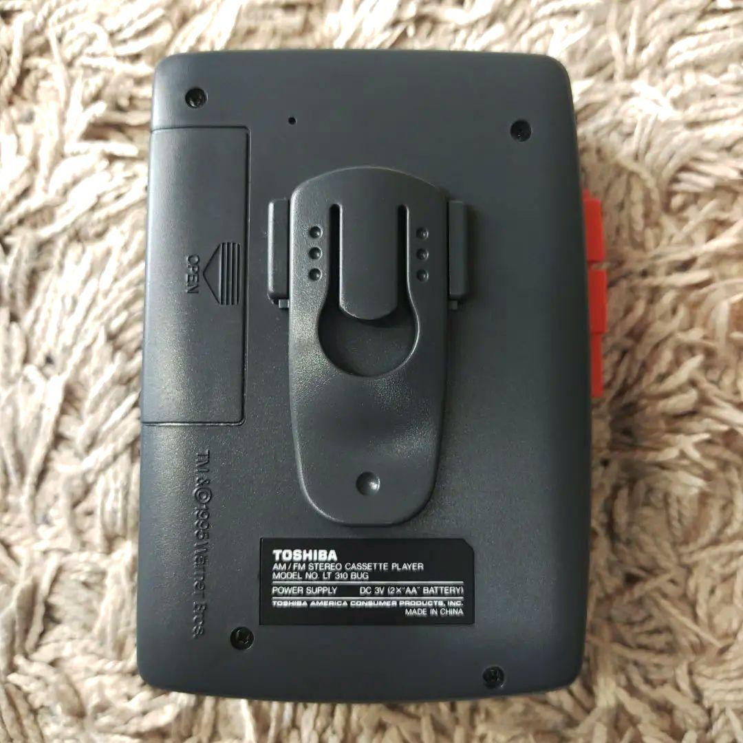 【ジャンク】東芝　LT310BUG カセットプレーヤー　ルーニーチューンズ