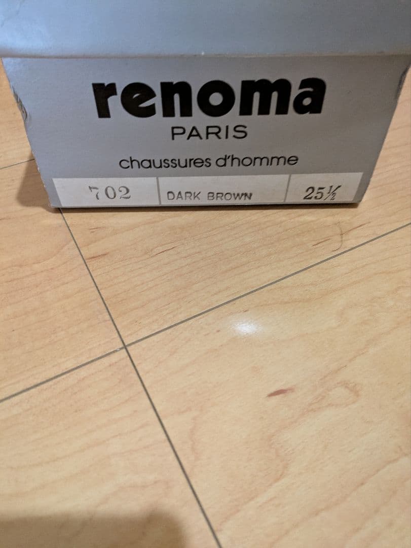 renoma 黒 レザーモカシンシューズ