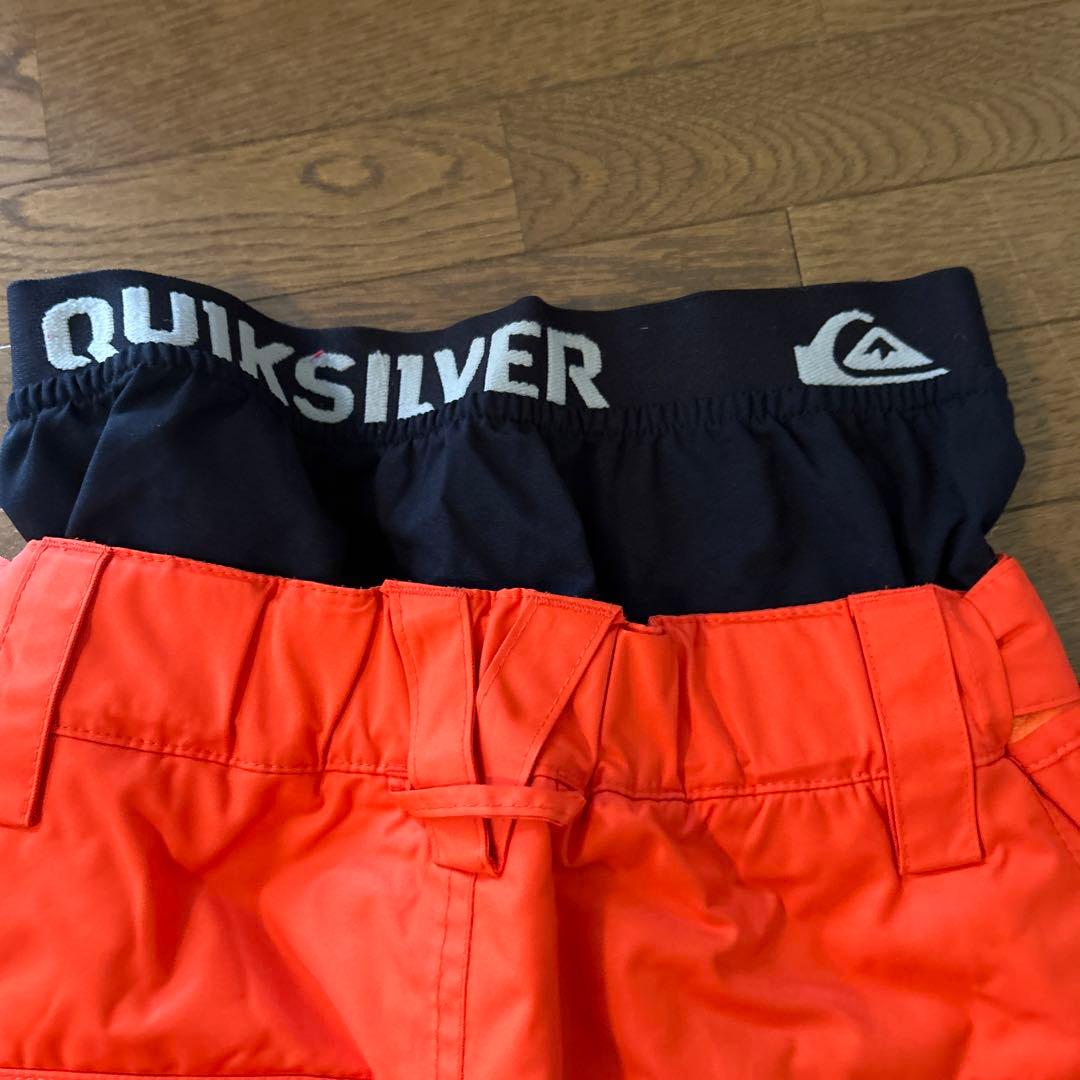 Mサイズ　Quiksilver 子供用 スノーボードウェア オレンジ