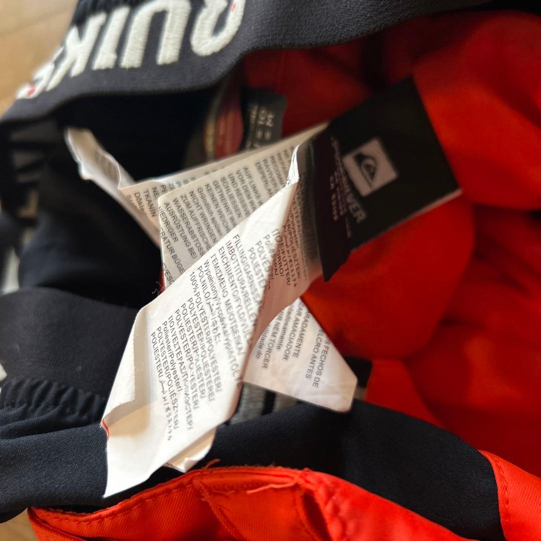 Mサイズ　Quiksilver 子供用 スノーボードウェア オレンジ