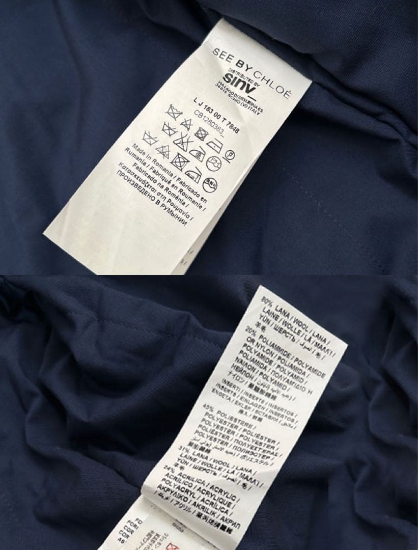 SEE BY CHLOE シーバイクロエ フーディー Wジップ コート