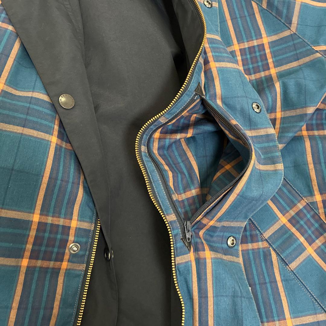 【美品】Barbour 別注　トランスポート　サイズ40 チェック柄リバーシブル