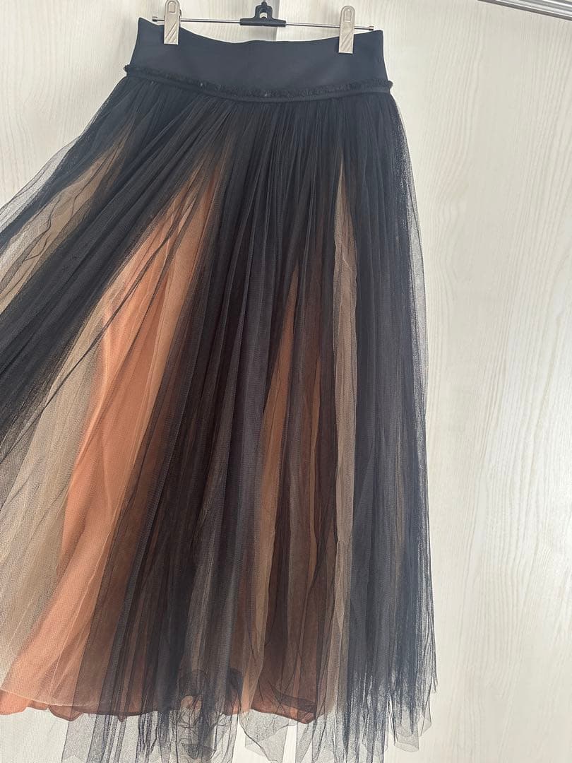 avouavou WOOL SILK YORK TULLE チュール スカート