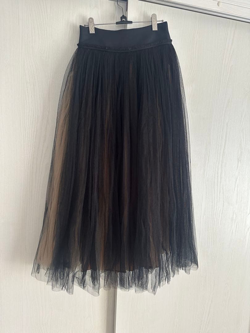 avouavou WOOL SILK YORK TULLE チュール スカート