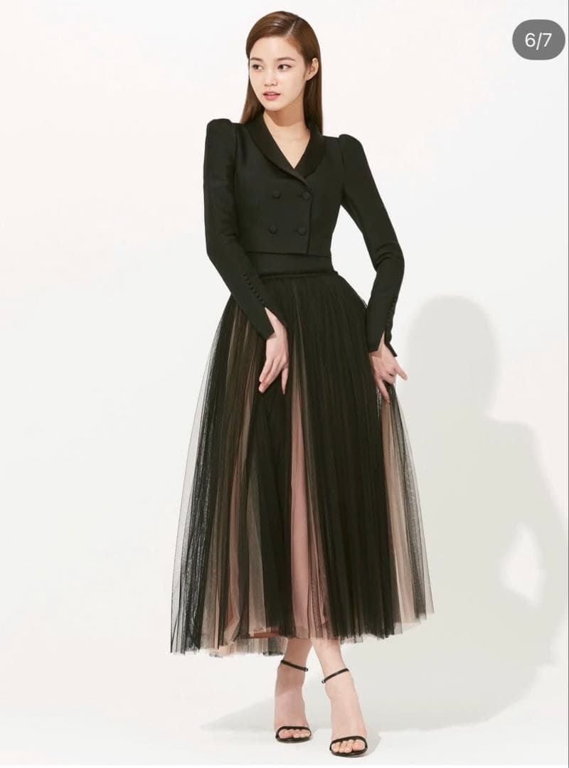 avouavou WOOL SILK YORK TULLE チュール スカート