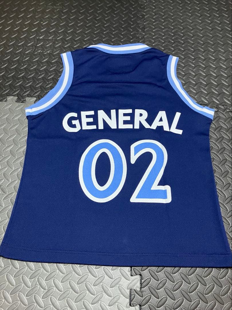 【美品】BAPE ネイビー タンクトップ 02 NBAパロディ　バスケシャツ
