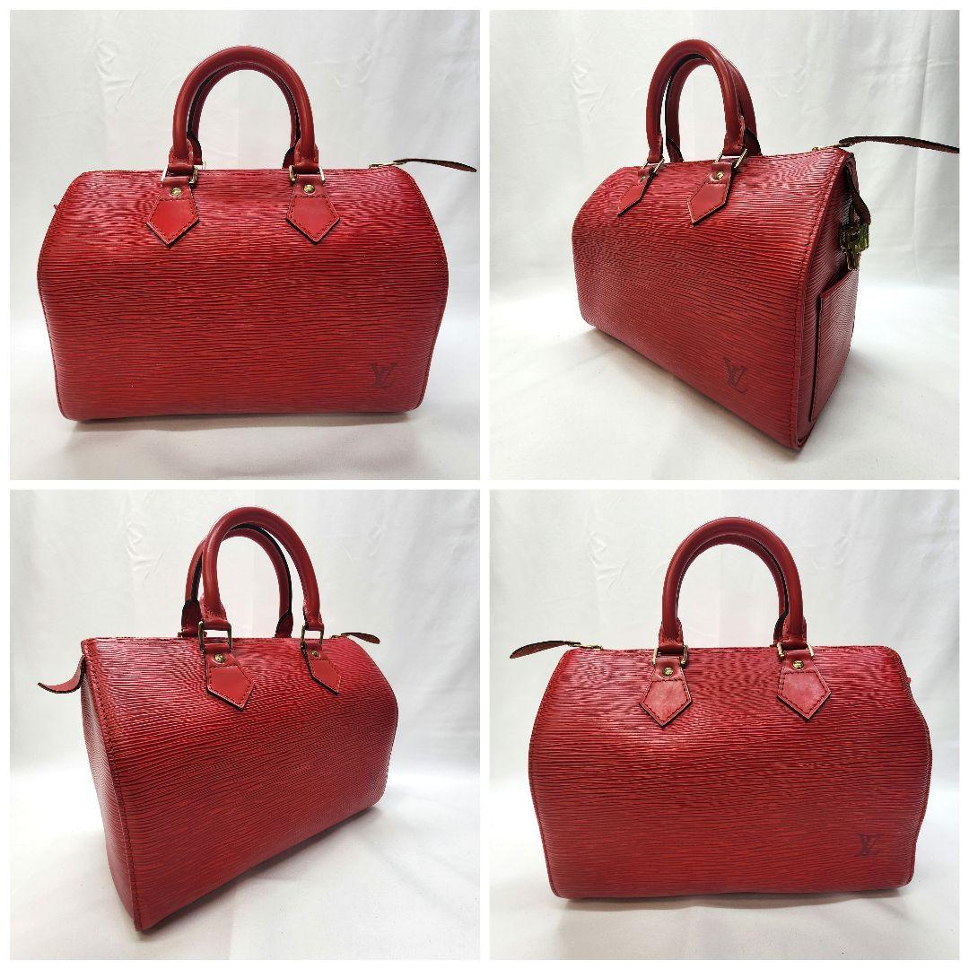 【美品】Louis Vuitton ルイヴィトン エピ スピーディー25 レッド